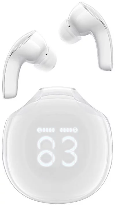E-shop Slúchadlá Acefast Earphones TWS T9, Bluetooth 5.3, IPX4 (porcelain white)