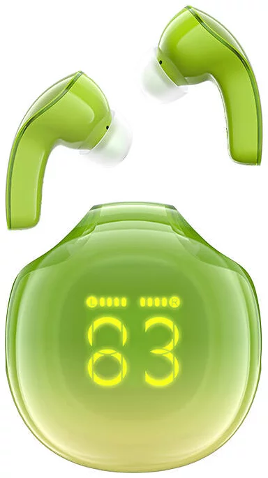 Levně Sluchátka Acefast Earphones TWS T9, Bluetooth 5.3, IPX4 (avocado green)