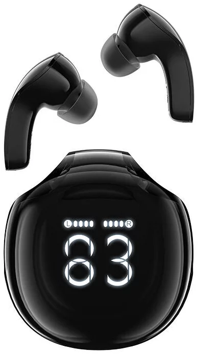 Levně Sluchátka Acefast Earphones TWS T9, Bluetooth 5.3, IPX4 (obsidian black)