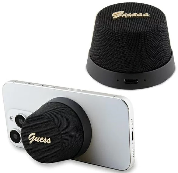 Levně Reproduktor Guess Bluetooth GUWSC3ALSMK Speaker Stand black Magnetic Script Metal (GUWSC3ALSMK)