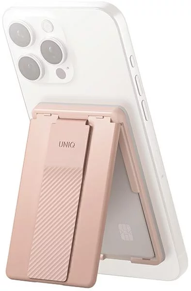 Levně Peněženka UNIQ Heldro ID magnetic wallet with support and wristband blush pink (UNIQ-HELIDCH-BPINK)