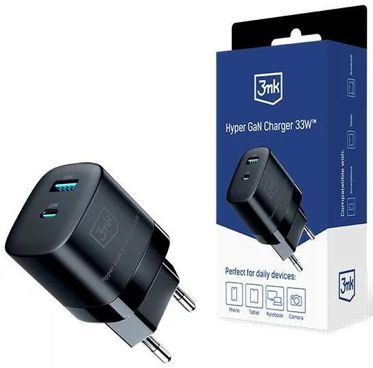 E-shop Nabíjačka 3MK Hyper GaN Charger 33W charger network. Black