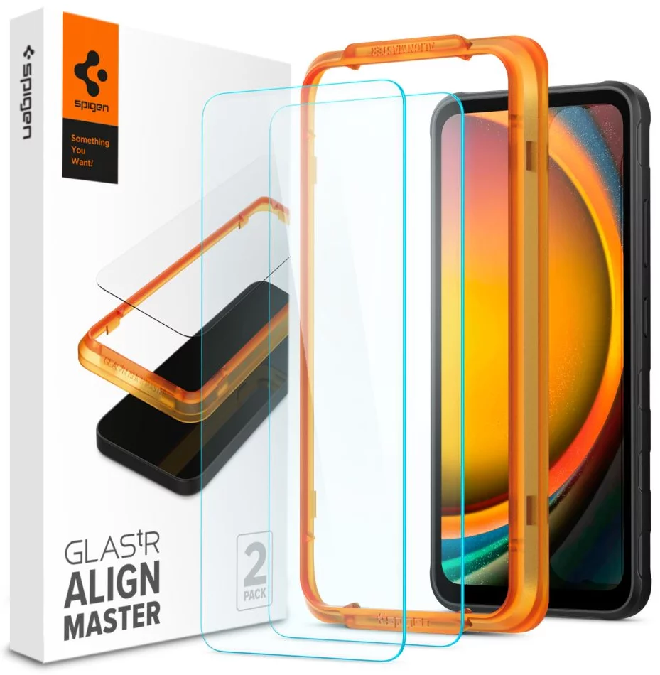 Ochranné sklo Spigen Glass tR AlignMaster 2 Pack - Samsung Galaxy Xcover 7 (AGL07581)