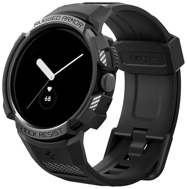 Kryt Spigen Rugged Armor Pro, black - Google Pixel Watch/Watch 2 (ACS04800)