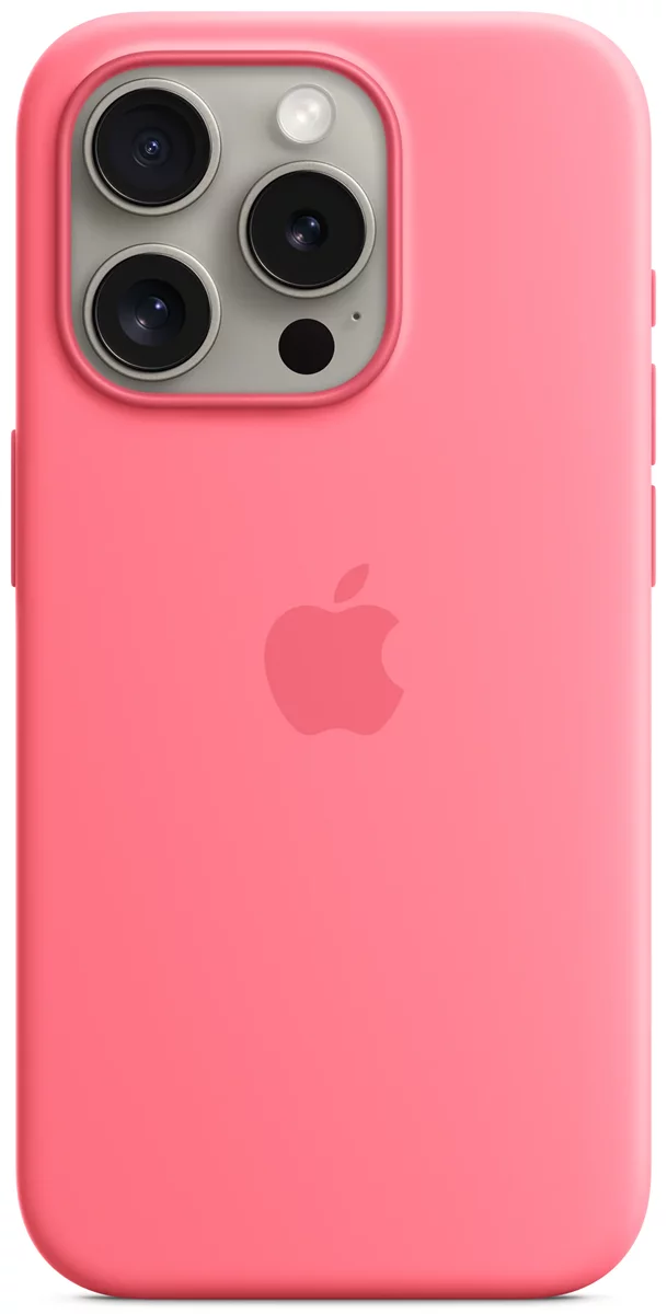 E-shop Kryt Apple iPhone 15 Pro Silicone Case with MS - Pink