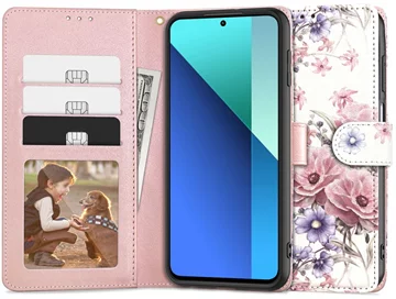 TECH-PROTECT Wallet etui do Xiaomi Redmi Note 13 4G / LTE Blossom Flower (5906302300334)  