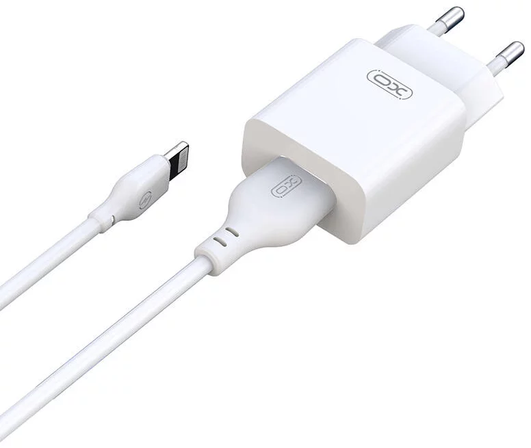 Nabíječka XO Wall Charger with Lightning Cable L99+ NB103 2.4A (white)