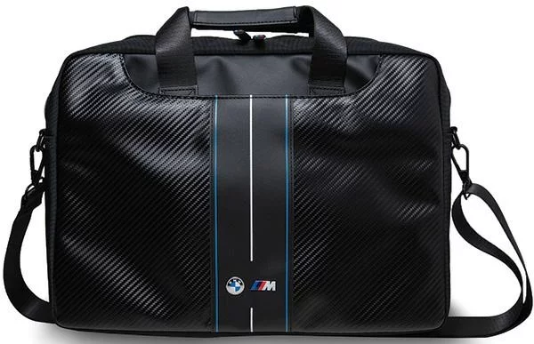 Levně BMW Bag BMCB15COMSCAKL 15" black Carbon Blue Stripes (BMCB15COMSCAKL)