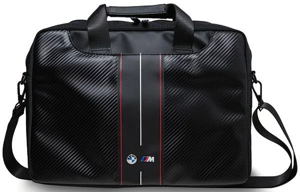 Levně BMW Bag BMCB15COMSCAKR 15" black Carbon Red Stripes (BMCB15COMSCAKR)