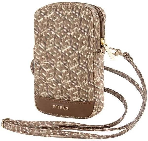 Taška Guess Handbag GUWBZPGCSPGW brown Zip GCube Bottom Stripe (GUWBZPGCSPGW)