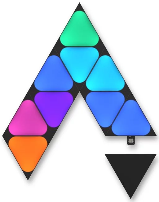 Levně Nanoleaf Shapes Black Mini Triangles Expansion Pack 10PK (NL48-1101TW-10PK)