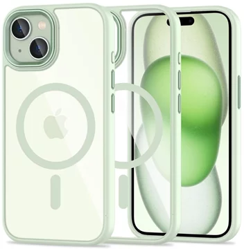 TECH-PROTECT MAGMAT MAGSAFE etui iPhone 15 zielony/przezroczysty (5906302307982)  
