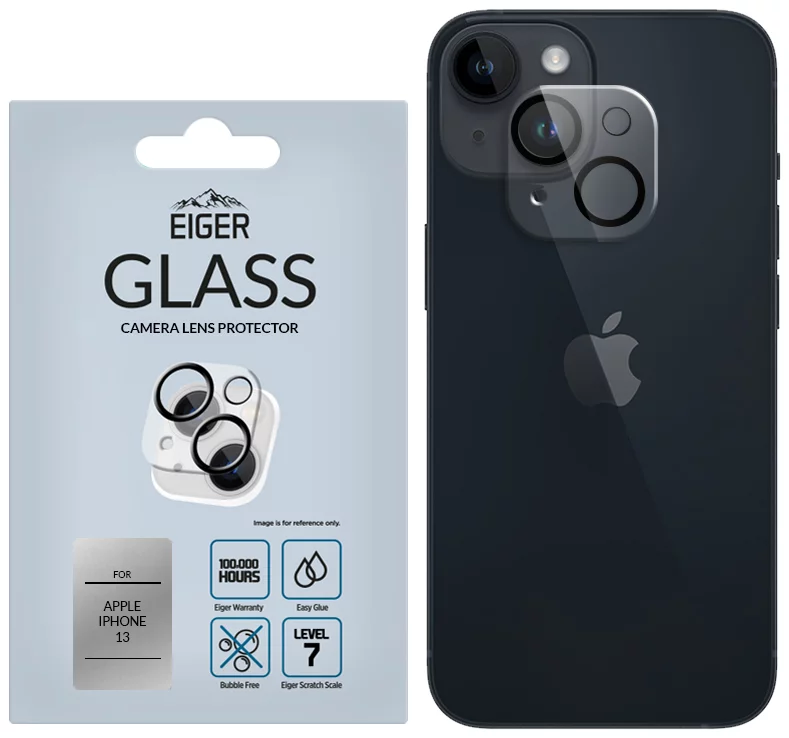 Ochranné sklo Eiger GLASS 3D Camera Lens Protector for Apple iPhone 13