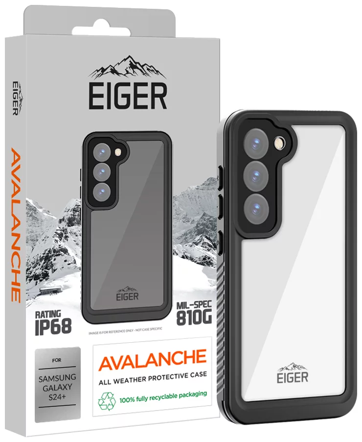 Levně Kryt Eiger Avalanche Case for Samsung S24+ in Black