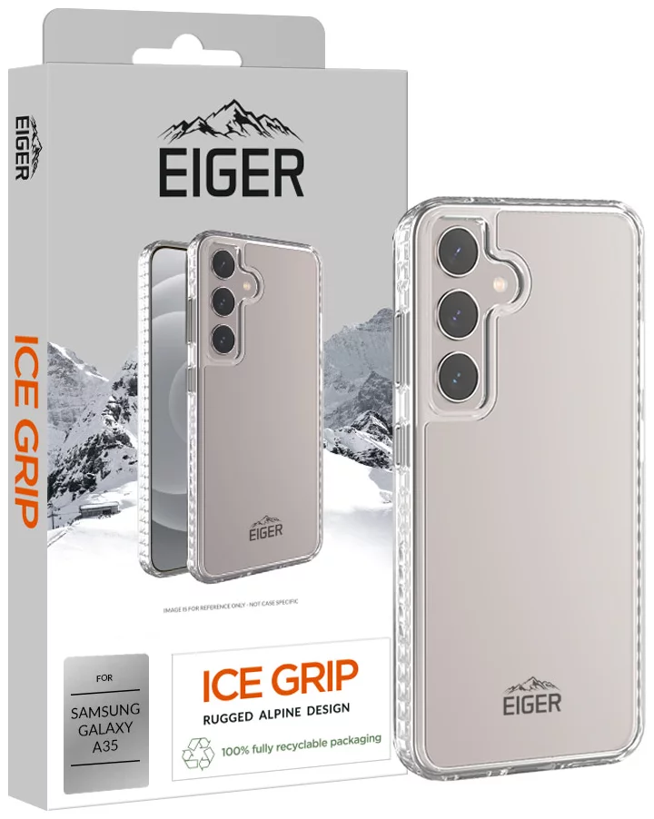 Levně Kryt Eiger Ice Grip Case for Samsung A35 in Clear