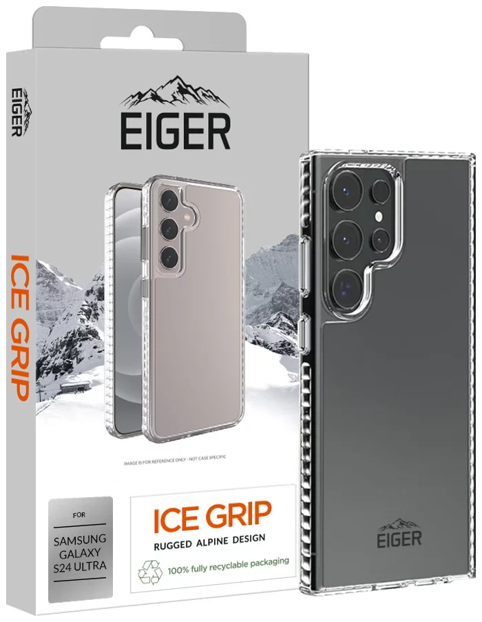 Levně Kryt Eiger Ice Grip Case NEW for Samsung S24 Ultra in Clear