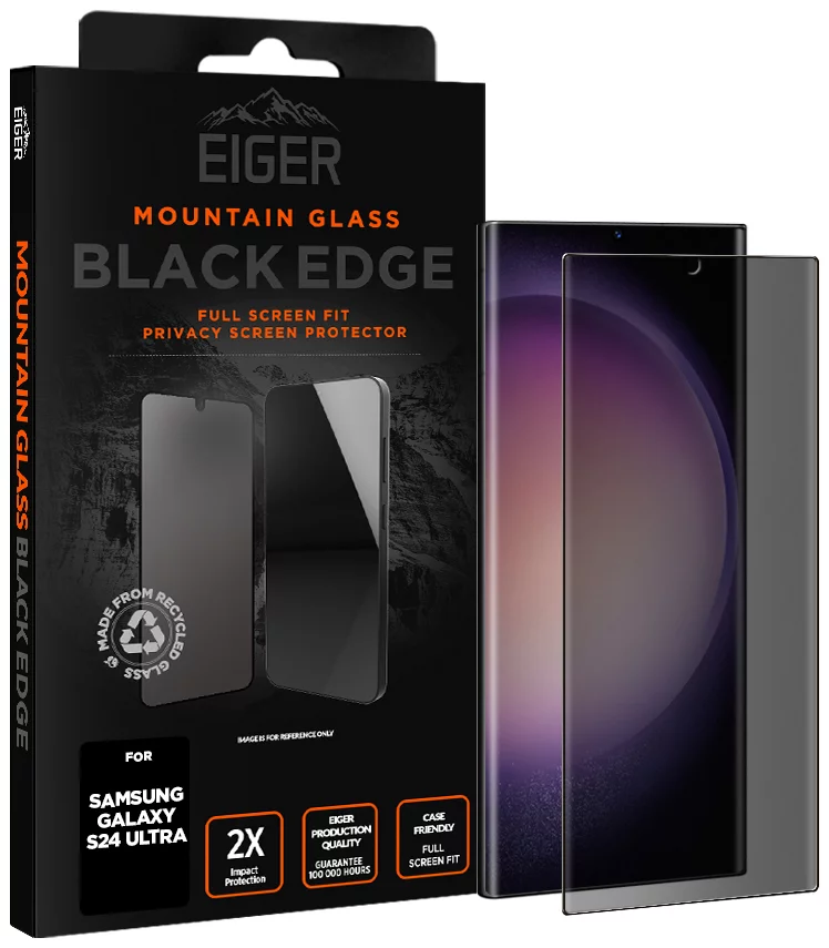 Ochranné sklo Eiger Mountain BLACK EDGE Privacy Screen Protector for Samsung S24 Ultra
