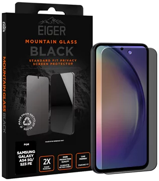 Eiger Mountain Black Privacy Screen Protector for Samsung A54 5G / S23 FE