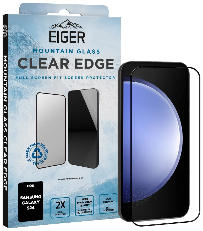 Ochranné sklo Eiger Mountain Glass CLEAR EDGE Screen Protector for Samsung S24
