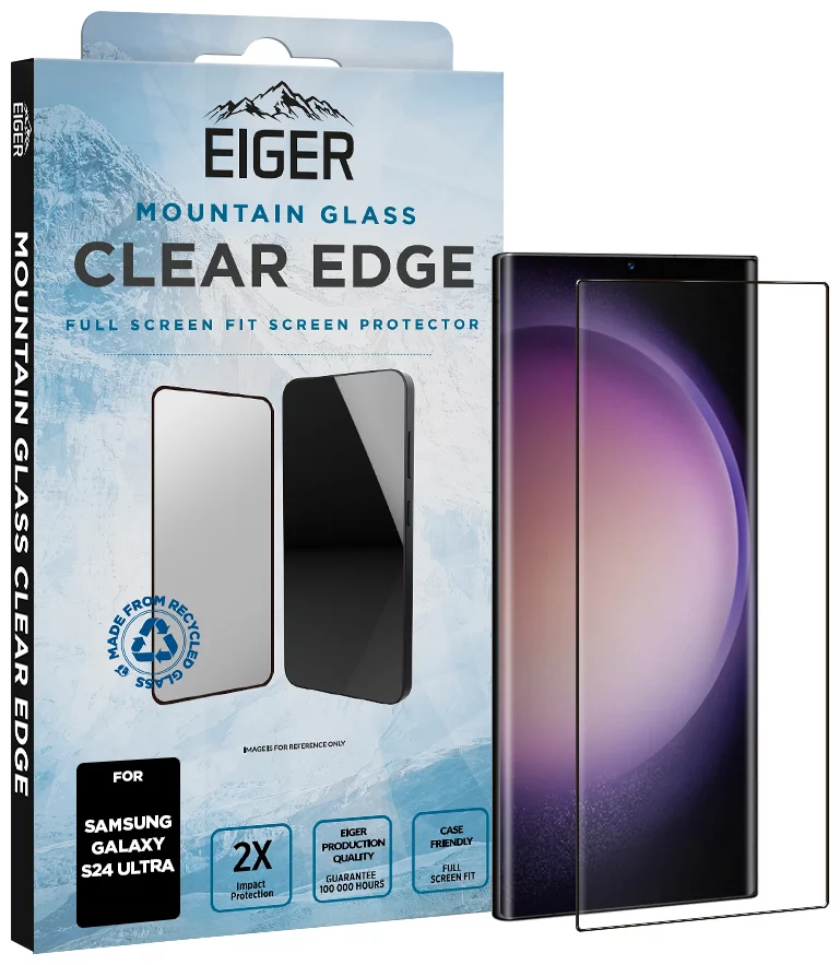 Levně Ochranné sklo Eiger Mountain Glass CLEAR EDGE Screen Protector for Samsung S24 Ultra