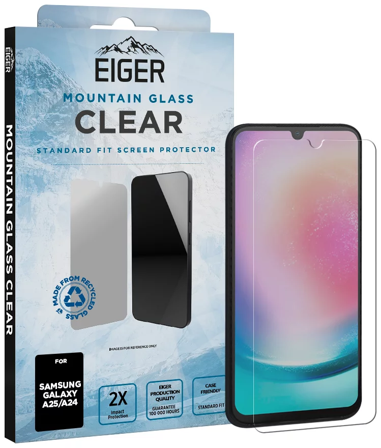 Ochranné sklo Eiger Mountain Glass CLEAR Screen Protector for Samsung A25 / A24