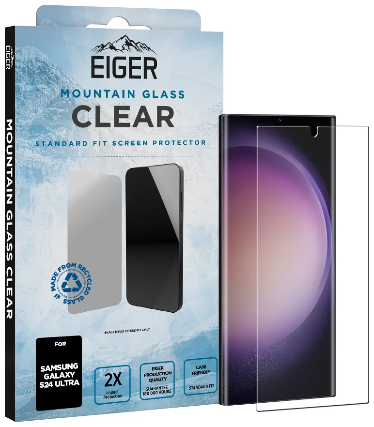 Levně Ochranné sklo Eiger Mountain Glass CLEAR Screen Protector for Samsung S24 Ultra