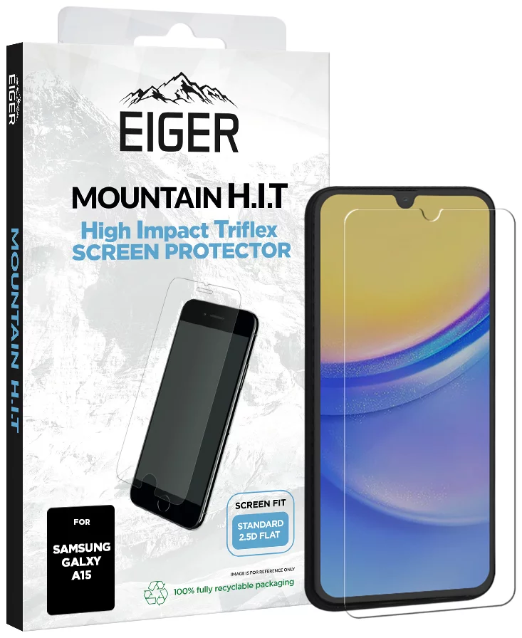 Ochranné sklo Eiger Mountain H.I.T Screen Protector (1 Pack) for Samsung A15
