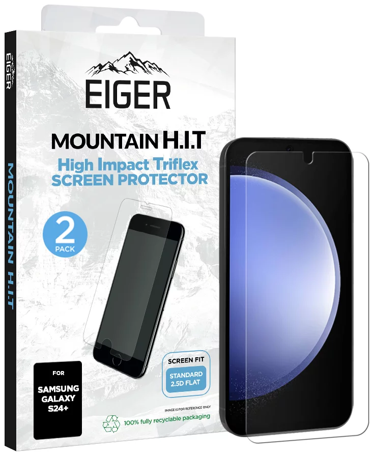 Ochranné sklo Eiger Mountain H.I.T Screen Protector (2 Pack) for Samsung S24+