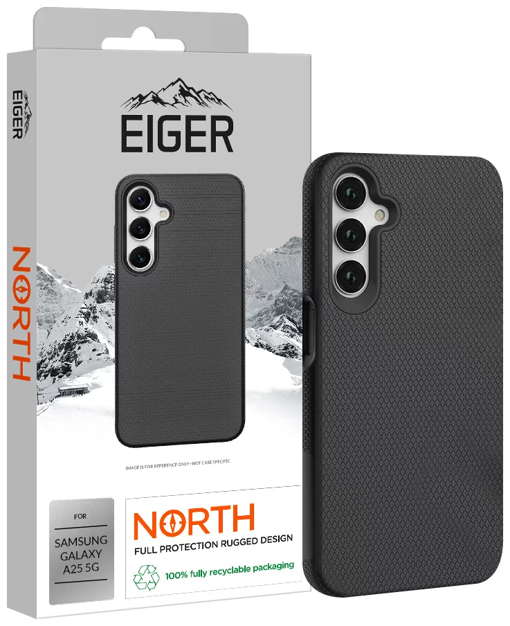 Kryt Eiger North Case for Samsung A25 5G in Black