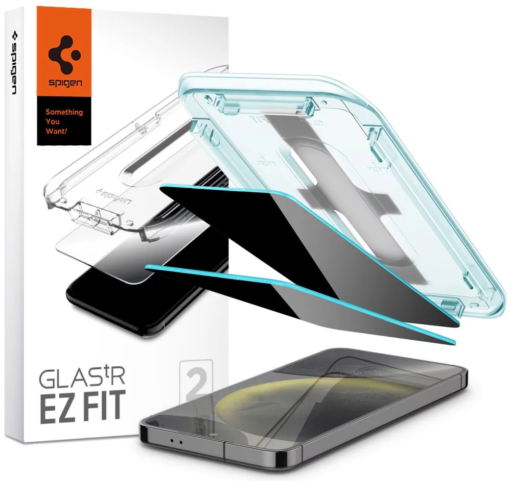 Ochranné sklo Spigen Glass tR EZ Fit Privacy 2 Pack - Samsung Galaxy S24 (AGL07627)