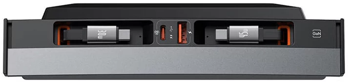USB Hub Baseus Hub T-Space with USB-C to USB-C cables for Tesla Cars (black)