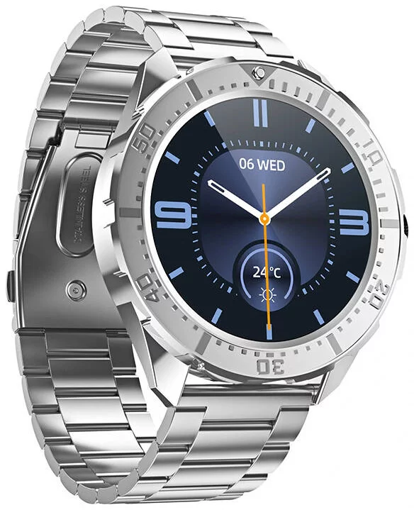 Levně Smart hodinky Blitzwolf Smartwatch BW-AT3 (silver steel)