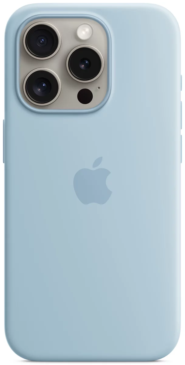 E-shop Kryt Apple iPhone 15 ProMax Silicone Case with MagSafe - Light Blue