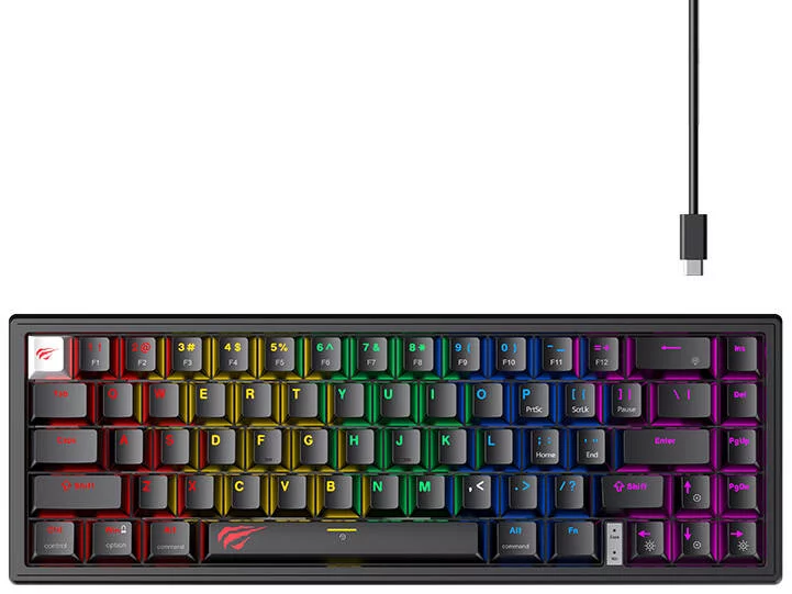 E-shop Herná klávesnica Havit KB874L RGB gaming keyboard (black)