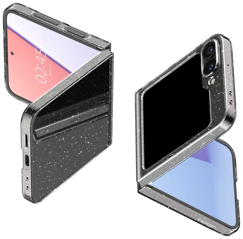 Kryt Spigen Air Skin, glitter crystal quartz - Samsung Galaxy Z Flip6 (ACS07838)