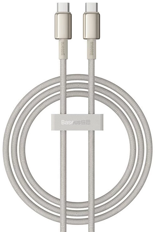 Kábel Baseus Tungsten Glod USB-C to USB-C cable, 100W, 1m (gold)