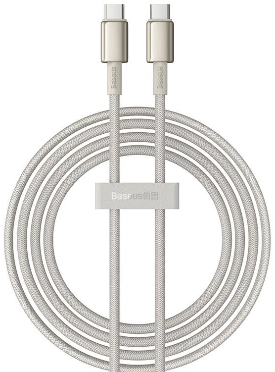 Kábel Baseus Tungsten Glod USB-C to USB-C cable, 100W, 2m (gold)