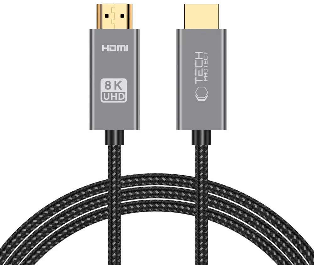 Kábel TECH-PROTECT ULTRABOOST HDMI 2.1 CABLE 4K 120HZ / 8K 60HZ 200CM BLACK (5906302309092)
