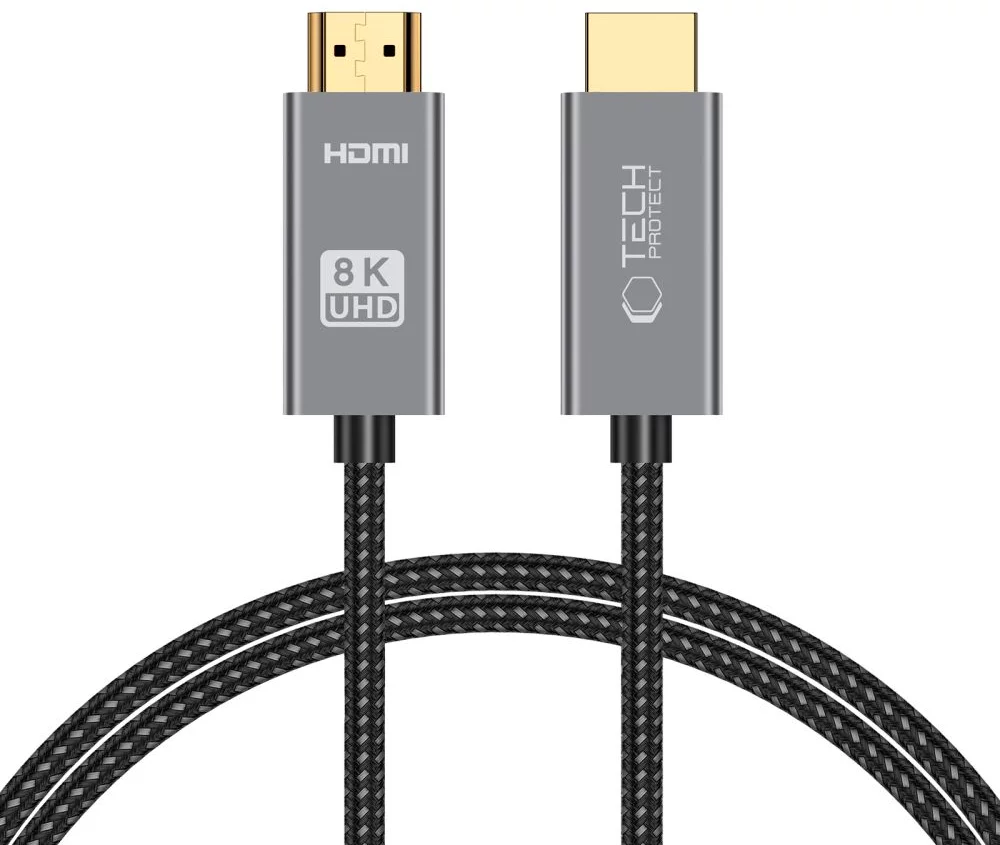 Kábel TECH-PROTECT ULTRABOOST HDMI 2.1 CABLE 4K 120HZ / 8K 60HZ 100CM BLACK (5906302309085)