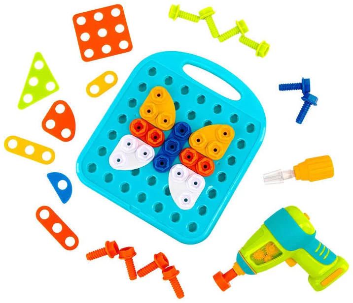 Hračka Learning Resources Toy drill with the Learning Resources EI-4107 construction set