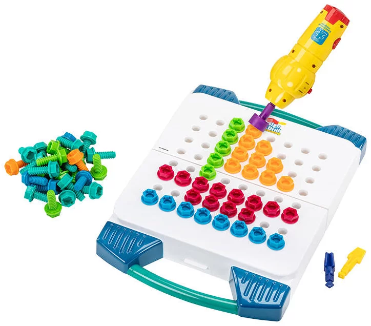 Hračka Learning Resources Drill and screwdriver toy with a construction set in a suitcase  EI-4117