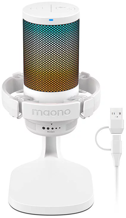 Mikrofón Maono DGM20 Gaming Microphone (white)