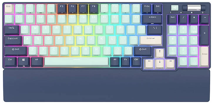 Klávesnice Royal Kludge RK96 RGB mechanical keyboard, brown switch (blue)