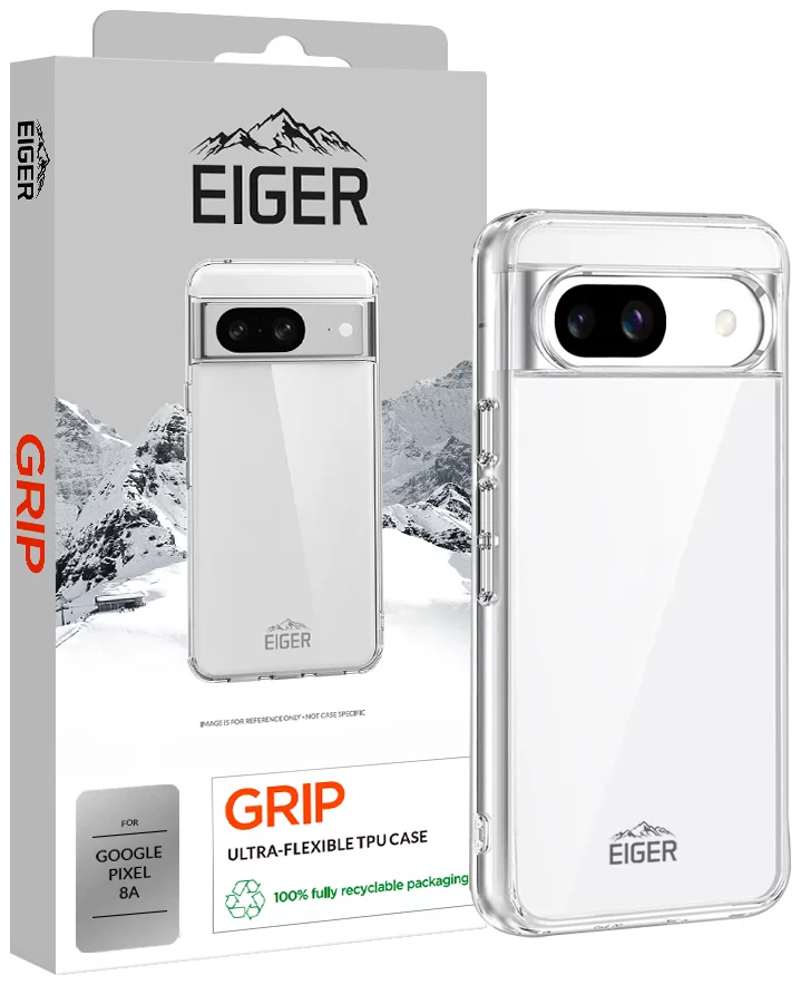 Kryt Eiger Grip Case for Google Pixel 8a in Clear