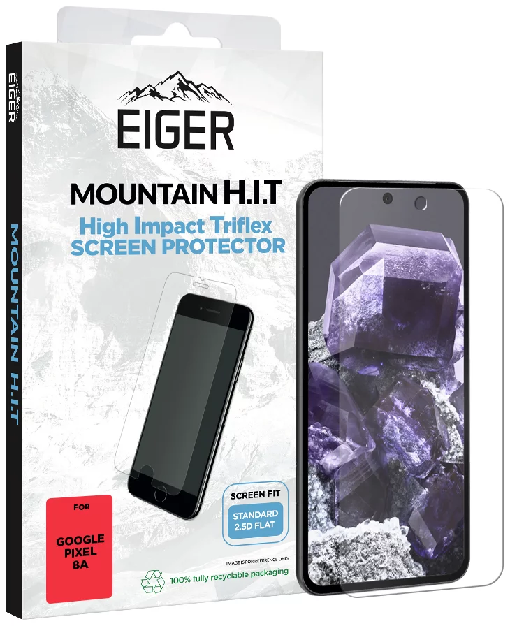 Ochranné sklo Eiger Mountain H.I.T Screen Protector 1 Pack for Google Pixel 8a