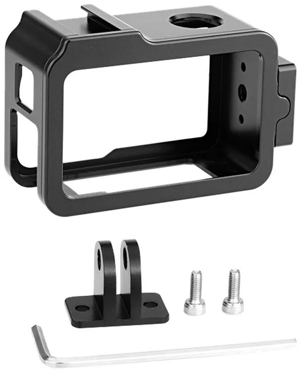 Pouzdro PULUZ Metal housing with a cold shoe mount for DJI Osmo Action 4/3