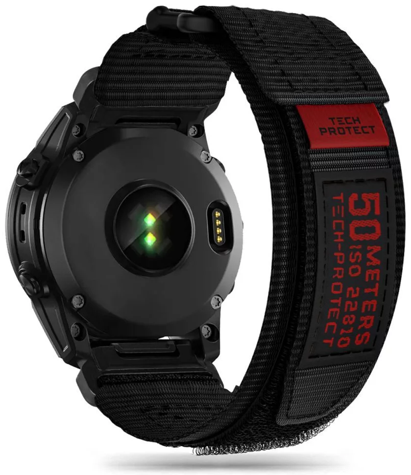 Řemínek TECH-PROTECT SCOUT PRO GARMIN FENIX 3 / 5X / 3HR / 5X PLUS / 6X / 6X PRO / 7X BLACK (5906302309283)