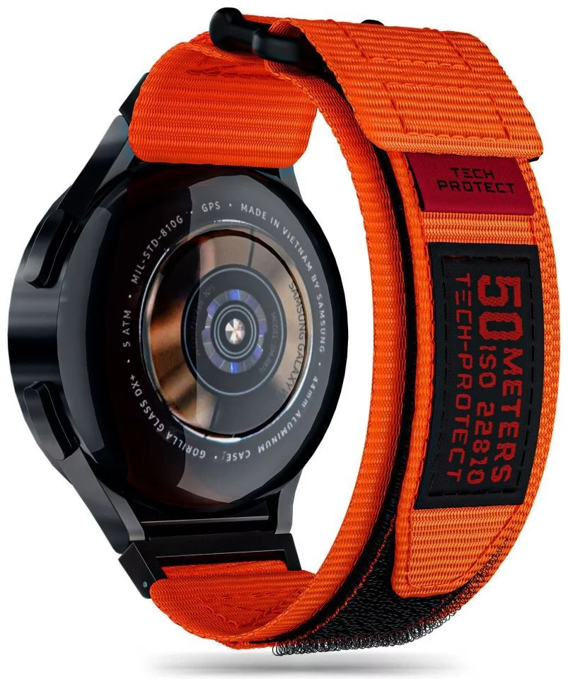 Řemínek TECH-PROTECT SCOUT PRO SAMSUNG GALAXY WATCH 4 / 5 / 5 PRO / 6 ORANGE (5906302309313)