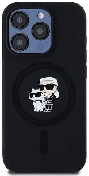 Kryt Karl Lagerfeld KLHMP13LSCMKCRHK iPhone 13 Pro 6.1" black hardcase Silicone Karl & Choupette MagSafe (KLHMP13LSCMKCRHK)