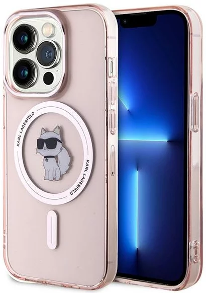 Kryt Karl Lagerfeld KLHMP14LHFCCNOP iPhone 14 Pro 6.1" pink hardcase IML Choupette MagSafe (KLHMP14LHFCCNOP)